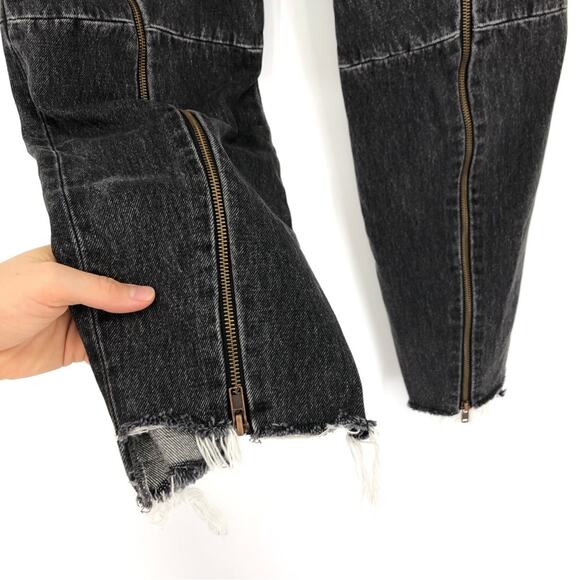 VETEMENTS x LEVI'S 2018 Reworked Zip Jeans Washed Black S - Picture 4 of 14